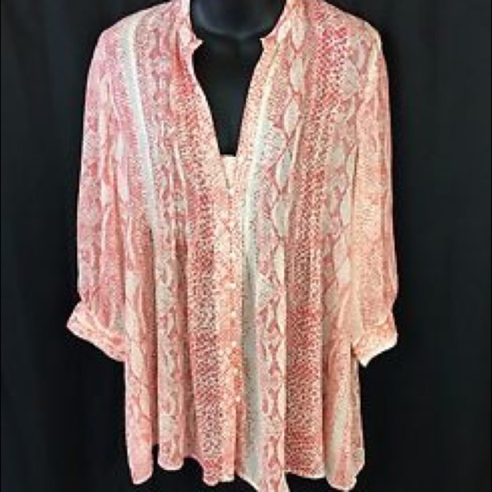 Snake pattern blouse